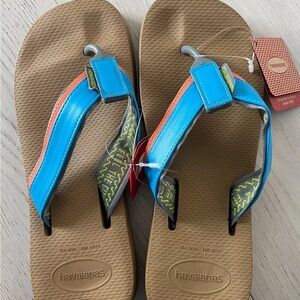 Havaianas- Urban Tech Flip flop Sandals Bronze- Size 9/10 - NWT